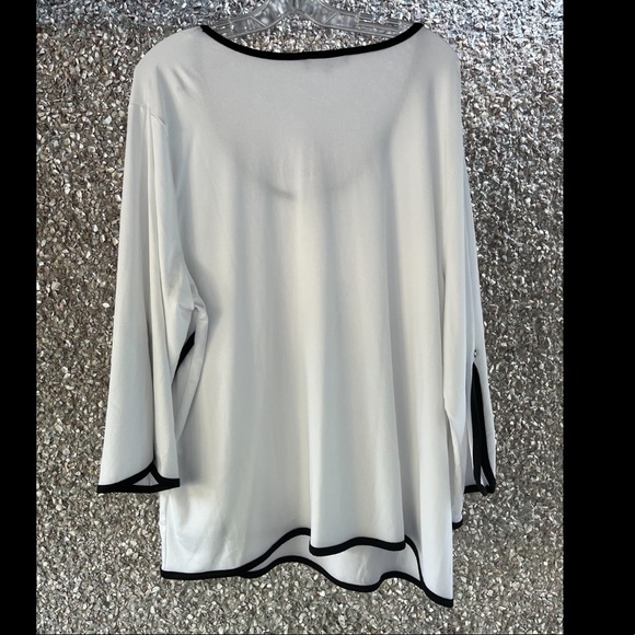 CLAIRE FRANCE elegant white top 4X - Picture 2 of 4